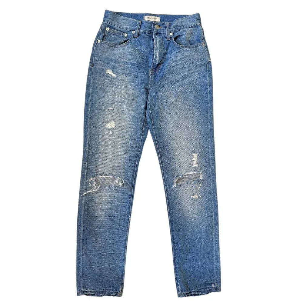 Madewell Perfect Vintage High Rise Distressed Edition Jeans Chet Wash size 26